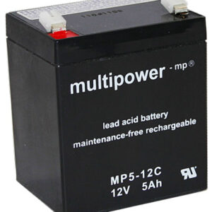 Multipower MPC Cyclische Loodaccu - AGM 12V 5Ah