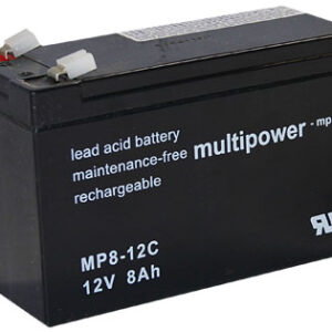 Multipower MP8-12C MPC Cyclische Loodaccu - AGM 12V 8Ah