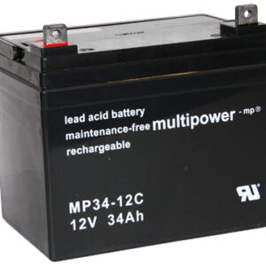 Multipower MP34-12C MPC Cyclische Loodaccu - AGM 12V 34Ah