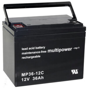 Multipower MP36-12C accu - AGM 12V 36Ah